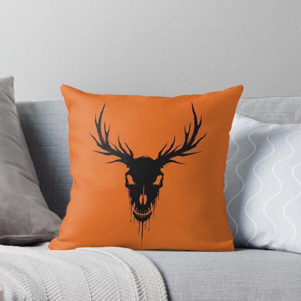 Item preview, Wendigo Skull Dark Folklore Antler Ink Art designed and sold by cabana.space.