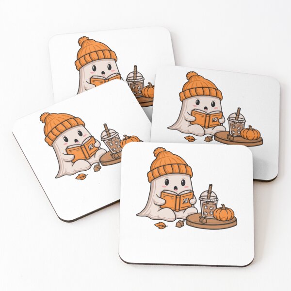 Item preview, Cute Ghost Beanie Iced Coffee Book Lover Fall Halloween Bookish Cozy designed and sold by ghanagjkiyf.