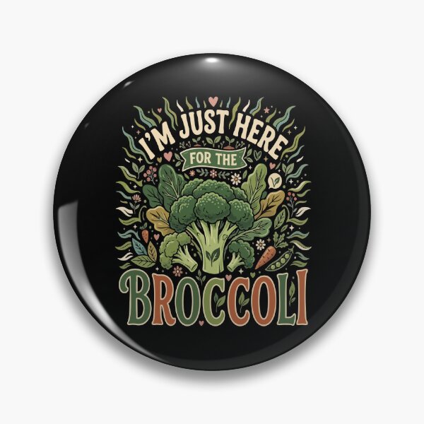 Item preview, Copy of  I’m Just Here For The Vegan Broccoli– Funny Vegan Plant Based Food Lover designed and sold by AmeliaShirts.