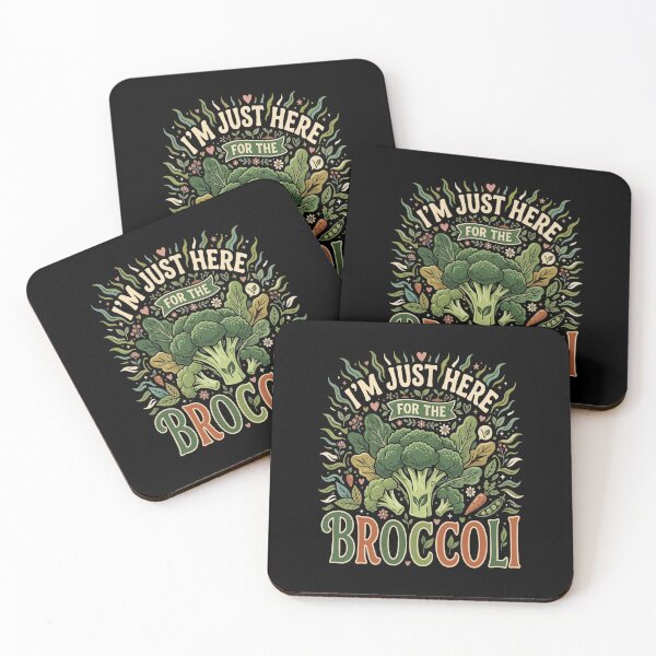 Item preview, Copy of  I’m Just Here For The Vegan Broccoli– Funny Vegan Plant Based Food Lover designed and sold by AmeliaShirts.