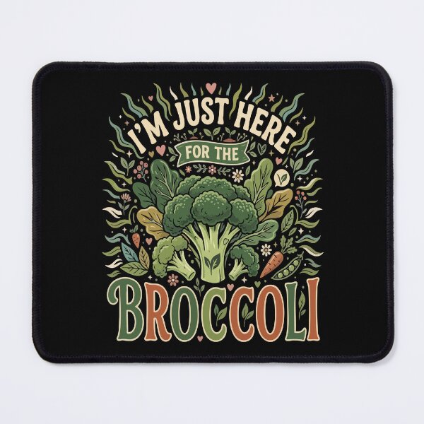 Item preview, Copy of  I’m Just Here For The Vegan Broccoli– Funny Vegan Plant Based Food Lover designed and sold by AmeliaShirts.