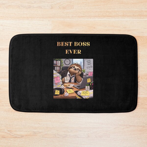 Item preview, Best Boss Ever Sarcastic Office Humor Burnout Sloth Manager designed and sold by DontCareClub.