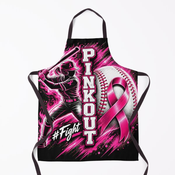 Item preview, Pink Ribbon Softball Breast Cancer Awareness Fight designed and sold by Castielalger.