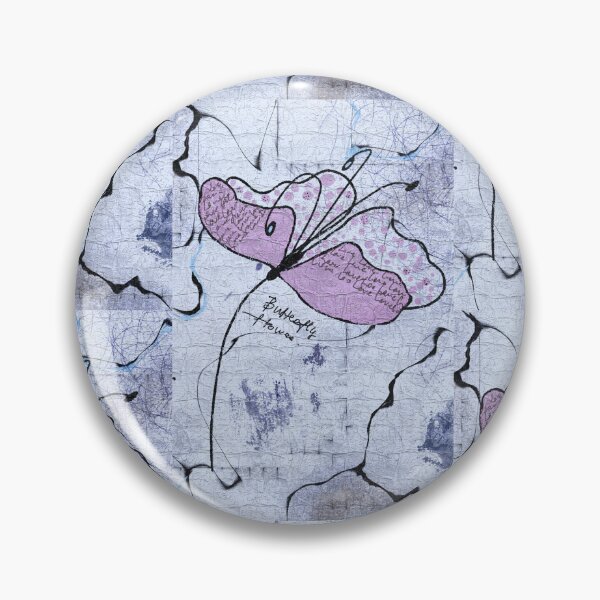 Item preview, Butterfly Flower Vintage Mixed Media Art designed and sold by NB-Artmagic.