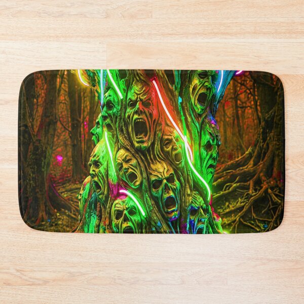 Item preview, NEON SCREAMING MASK TREE designed and sold by NOIMION DIGITAL ART.