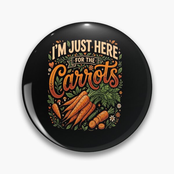 Item preview, I’m Just Here For The Carrots– Funny Vegan Plant Based Food Lover designed and sold by AmeliaShirts.