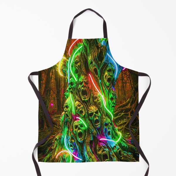 Item preview, NEON SCREAMING MASK TREE designed and sold by NOIMION DIGITAL ART.