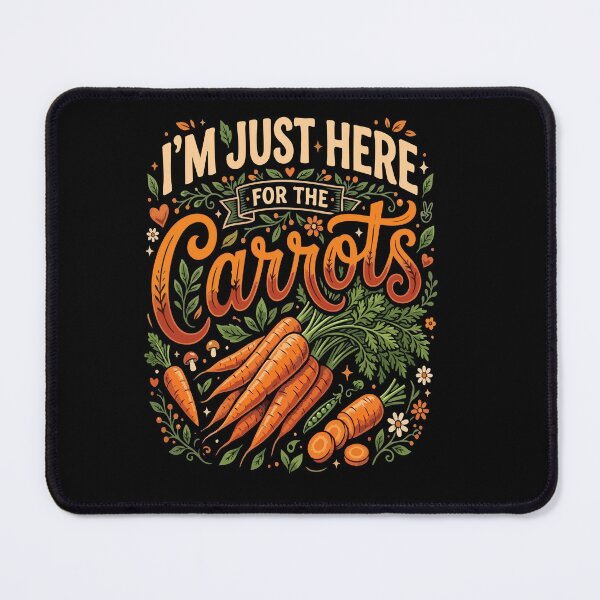 Item preview, I’m Just Here For The Carrots– Funny Vegan Plant Based Food Lover designed and sold by AmeliaShirts.