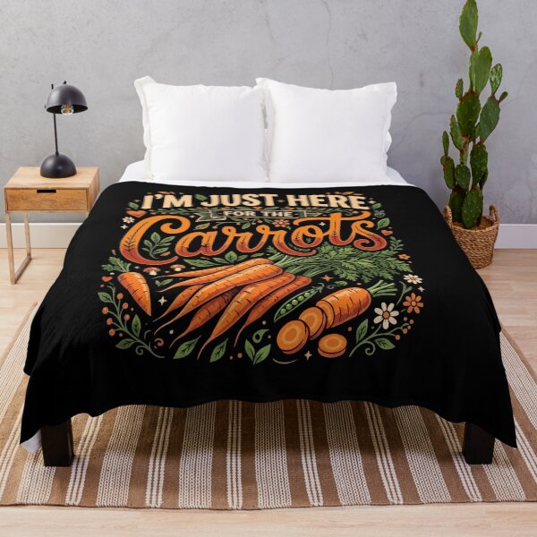 Item preview, I’m Just Here For The Carrots– Funny Vegan Plant Based Food Lover designed and sold by AmeliaShirts.