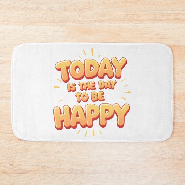 Item preview, Today Is the Day to Be Happy – Bold Retro Typography designed and sold by TestudoDesign.
