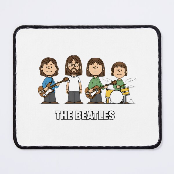Item preview, The Beatles Inspired Cartoon Style Illustration with Peanuts Theme designed and sold by Jesús David barona correa.