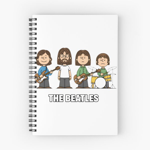 Item preview, The Beatles Inspired Cartoon Style Illustration with Peanuts Theme designed and sold by Jesús David  barona correa.