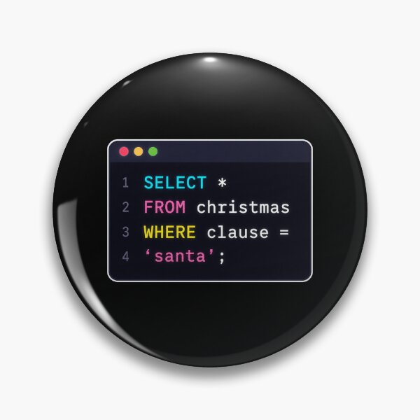 Artikelvorschau, SQL-Klausel Santa Terminal Code entworfen und verkauft von SeasonalChic.