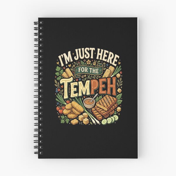 Item preview, I’m Just Here For The Tempeh– Funny Vegan Plant Based Food Lover designed and sold by AmeliaShirts.