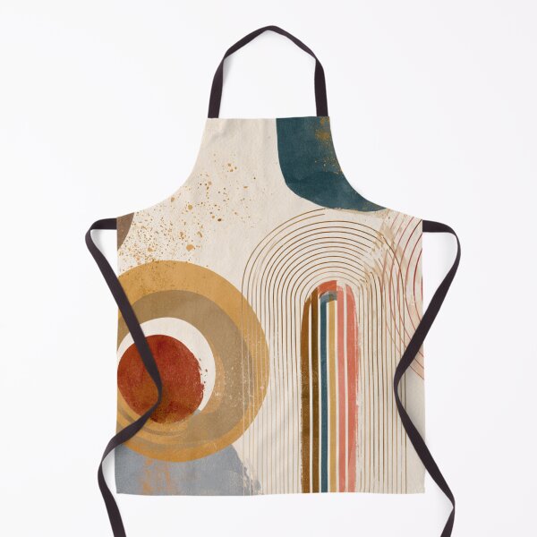 Item preview, Mid-Century Boho Watercolor Rainbow Arch - Geometric Circles Abstract Pattern designed and sold by GrinGalore.