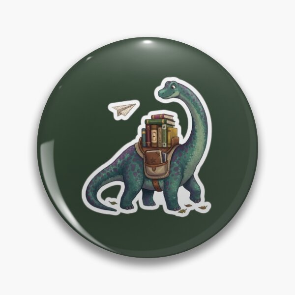 Item preview, Cute Book Dinosaur Reading Brontosaurus Back To School Sticker Art designed and sold by ArtivaaStudio.