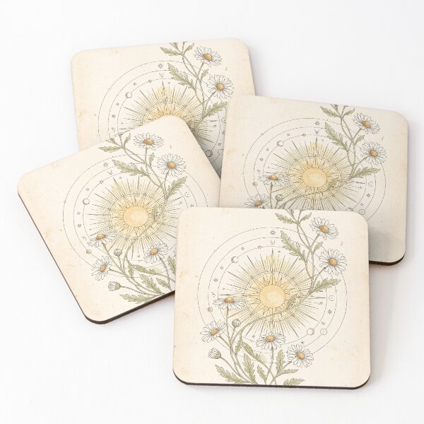 Item preview, Celestial Daisy and Sunburst - Vintage Botanical Symbol Notebook designed and sold by MissoStudio.