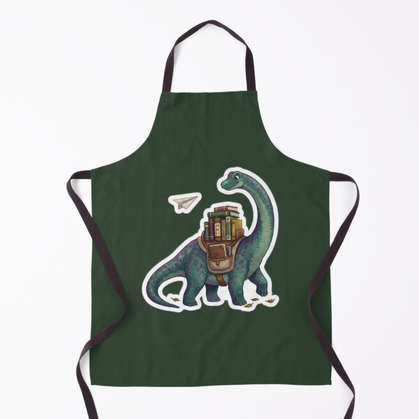 Item preview, Cute Book Dinosaur Reading Brontosaurus Back To School Sticker Art designed and sold by ArtivaaStudio.