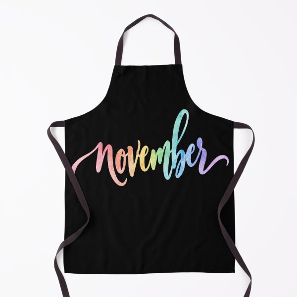 Item preview, Pastel Rainbow November Calligraphy designed and sold by Fun In The Sun .