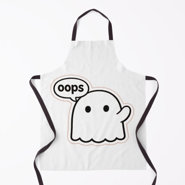 Item preview, Cute Ghost Oops Sticker Minimalist Waving Character Design designed and sold by Gopal Verma.