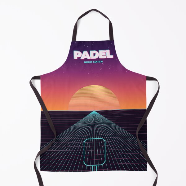 Item preview, Padel Synthwave Retro Sunset Design designed and sold by CourtCultureHQ.