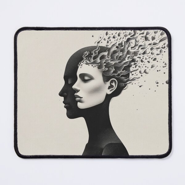 Item preview, Dissolving Mind – Abstract Surreal Art Print designed and sold by DarkinkArtPrint.