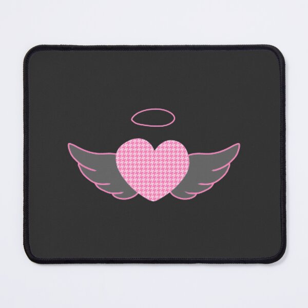 Item preview, Pink Houndstooth Angel Heart Design with Preppy Plaza Core Style designed and sold by astrolucere.