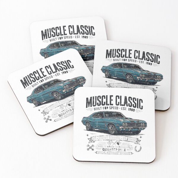 Item preview, Muscle Classic Built For Speed Est 1969 | V8 Racing Division Vintage Car Design designed and sold by Mittu96.