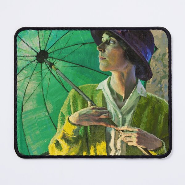 Item preview, William Leech - The Sunshade female roaring twenties portrait painting print designed and sold by Jéanpaul  Ferro.