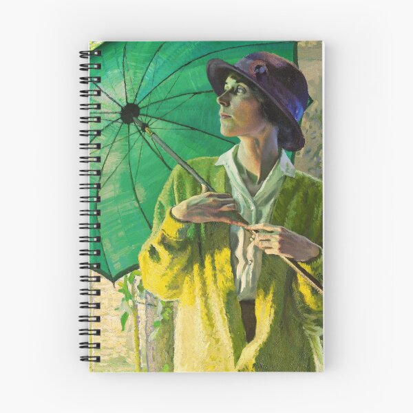 Item preview, William Leech - The Sunshade female roaring twenties portrait painting print designed and sold by Jéanpaul  Ferro.