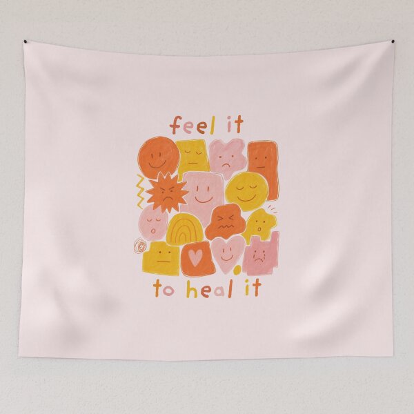 Item preview, Feel It To Heal It | Mental Health designed and sold by The Turquoise Brush.