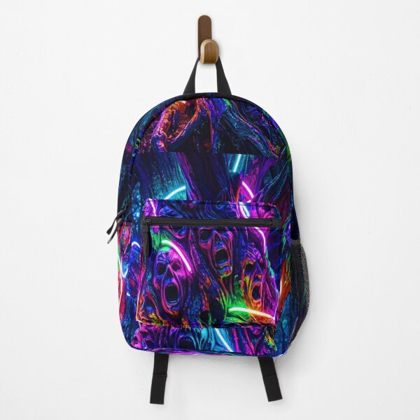 Artikelvorschau, SCHREIENDER NEON-MASKENBAUM entworfen und verkauft von NOIMION DIGITAL ART.