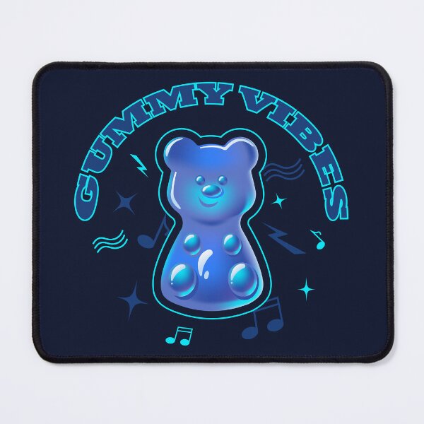 Item preview, Gummy Vibes. Neon Blue 3D Candy Bear designed and sold by AnnaDesertArt.
