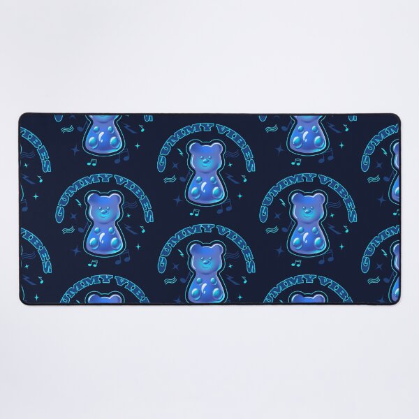 Item preview, Gummy Vibes. Neon Blue 3D Candy Bear designed and sold by AnnaDesertArt.