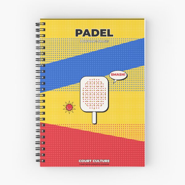 Item preview, Padel Halftone Pop Art Comic Design designed and sold by CourtCultureHQ.