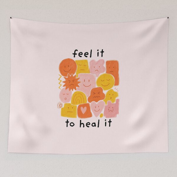 Item preview, Feel It To Heal It | Mental Health designed and sold by The Turquoise Brush.