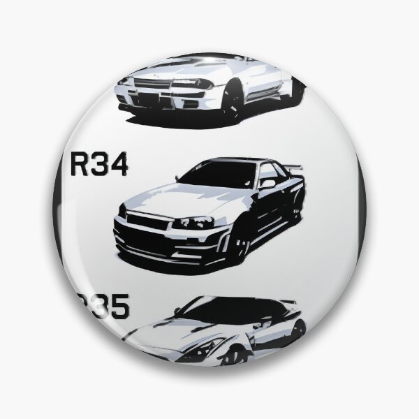 Item preview, Evolution of the Nissan GTR Sports Car Illustration designed and sold by azularanga.