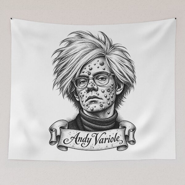 Item preview, Andy Smallpox – Vintage Pop Art Parody designed and sold by MilkGraphX.