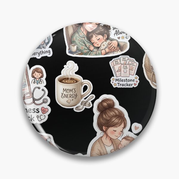 Item preview, Mom Life & Baby Love Sticker Collection | Motherhood Moments designed and sold by Charul2dartist.