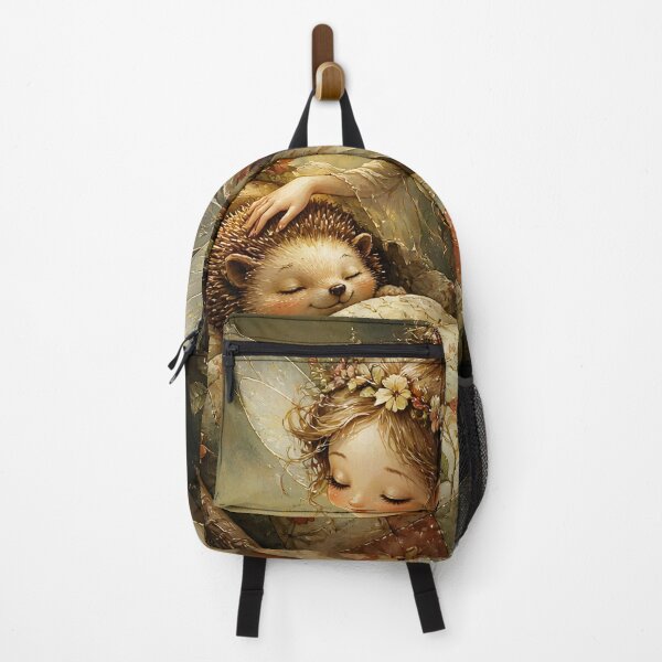 Item preview, Fairy Tucking In Sleepy Hedgehog designed and sold by sigmaartstudio.