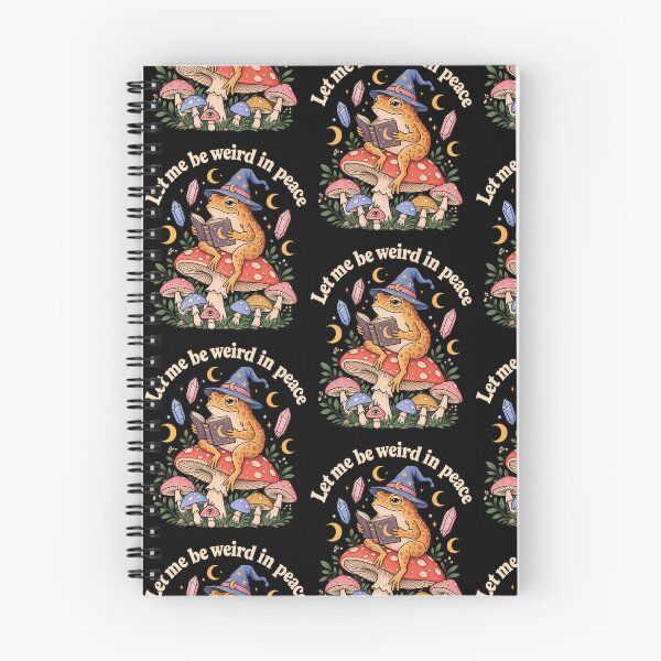 Item preview, Let Me Be Weird In Peace Funny Cottagecore Wizard Frog Mushroom Graphic designed and sold by RamonaTeal.