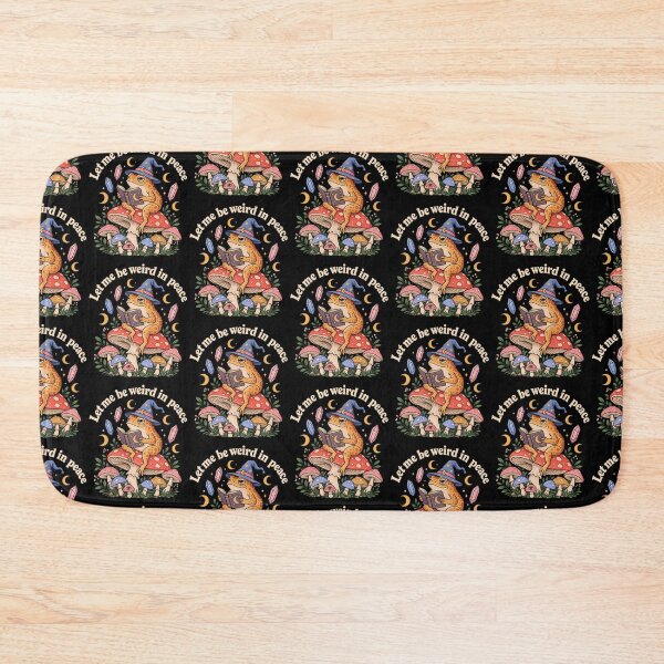 Item preview, Let Me Be Weird In Peace Funny Cottagecore Wizard Frog Mushroom Graphic designed and sold by RamonaTeal.