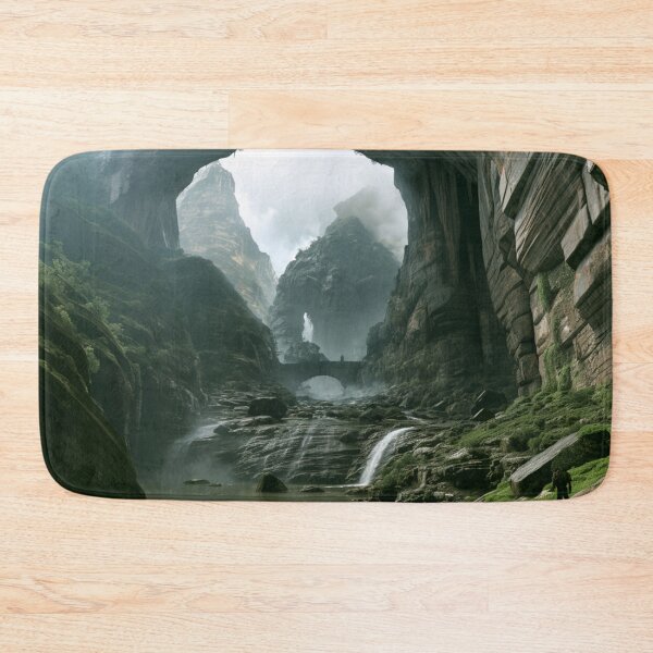 Item preview, A giant Mountain Troll emerging from deep within mist-covered valleys after heavy rain, Fantasy & Mythological Creatures designed and sold by CDC40.