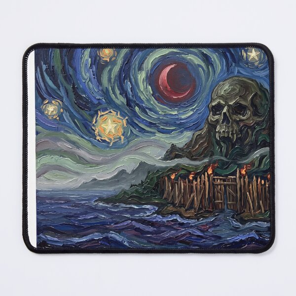 Item preview, Skull Island Starry Night Mysterious Landscape designed and sold by Bad-Decisions-Designs.