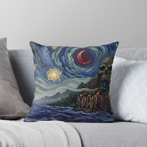 Item preview, Skull Island Starry Night Mysterious Landscape designed and sold by Bad-Decisions-Designs.