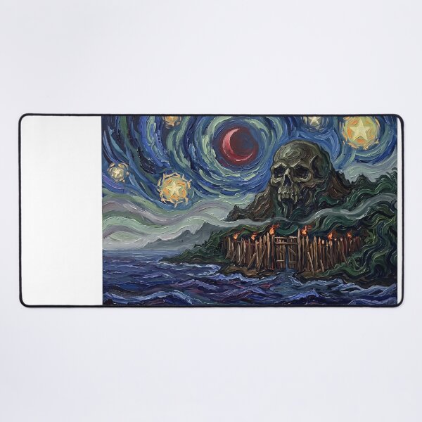 Item preview, Skull Island Starry Night Mysterious Landscape designed and sold by Bad-Decisions-Designs.