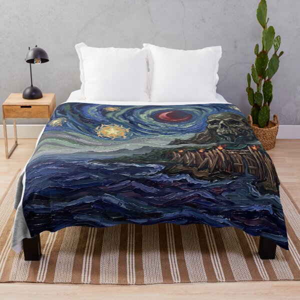 Item preview, Skull Island Starry Night Mysterious Landscape designed and sold by Bad-Decisions-Designs.