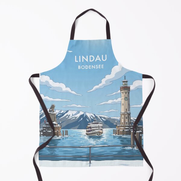 Item preview, Lindau at Lake Constance in Winter Lion-Statue & Lighthouse Vintage Germany designed and sold by strandbar.