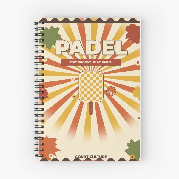 Item preview, Padel Groovy 70s Swirl Poster Design designed and sold by CourtCultureHQ.