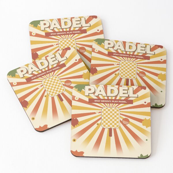 Item preview, Padel Groovy 70s Swirl Poster Design designed and sold by CourtCultureHQ.